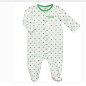 Carter's St. Patrick's Day Footed Pajamas NB